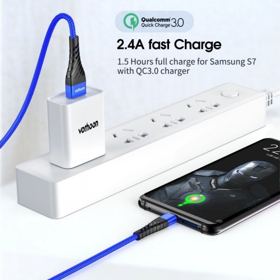 Vothoon Micro USB Cable 3A Fast Charging Micro Data USB Cable For Samsung Xiaomi Huawei Android Mobile Phone Charger Cable Cord Vothoon Micro USB Cable 3A Fast Charging Micro Data USB Cable For Samsung Xiaomi Huawei Android Mobile Phone Charger Cable Cord