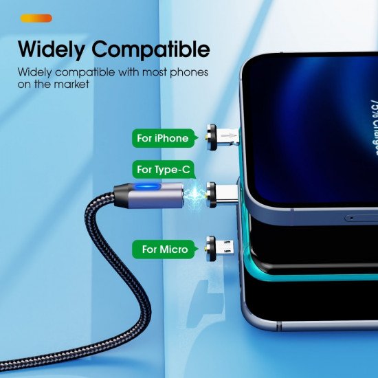 Vothoon Magnetic Charging Cable USB Charger Cord Micro USB Type C Fast Charge Cable For iphone Xiaomi Mobile Phone Magnet Wire Vothoon Magnetic Charging Cable USB Charger Cord Micro USB Type C Fast Charge Cable For iphone Xiaomi Mobile Phone Magnet Wire