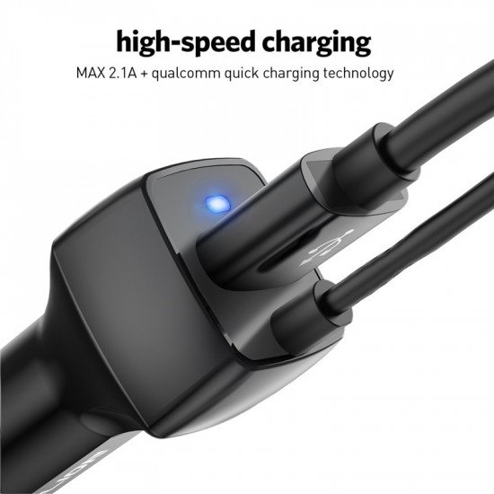 USLION USB Car Phone Charger For Samsung S10 S9 Plus Car-charger Micro USB Type C Cable Fast Quick Charge For Xiaomi Huawei SONY USLION USB Car Phone Charger For Samsung S10 S9 Plus Car-charger Micro USB Type C Cable Fast Quick Charge For Xiaomi Huawei SONY