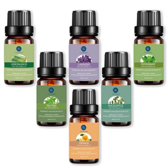Essential Oil for Car Air Humidifiers, fresheners & Diffusers -10 ml/ 6Pack Essential Oil for Car Air Humidifiers, fresheners & Diffusers -10 ml/ 6Pack