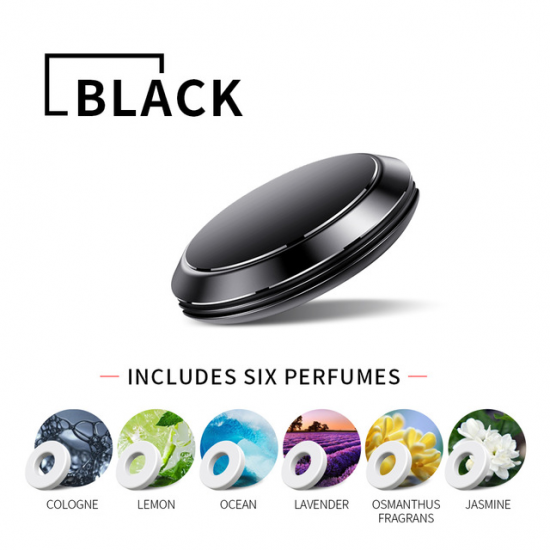 Alloy Car Freshener & Perfume Holder with 6 Fragrant Tablets Alloy Car Freshener & Perfume Holder with 6 Fragrant Tablets